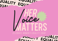 Women's Voice Celebration Postcard Image Preview
