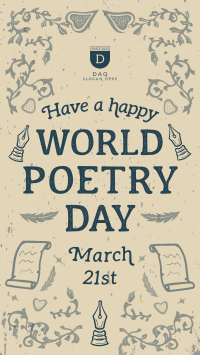World Poetry Day Video Image Preview