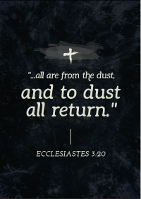 Ash Wednesday Verse Flyer Image Preview