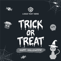 Cute Trick or Treat Instagram post Image Preview
