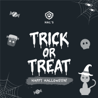 Cute Trick or Treat Instagram Post Image Preview