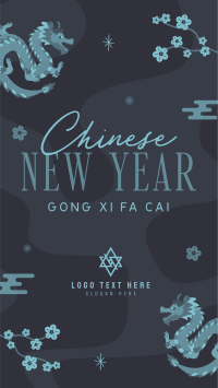 Lunar New Year Dragon YouTube Short Design