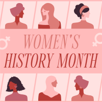 Women In History Instagram Post Design
