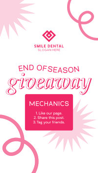 End of Season Giveaway Facebook story Image Preview