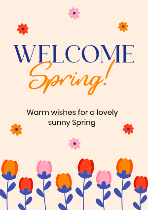 Welcome Spring Greeting Flyer Image Preview