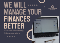 Managing Finances Postcard Image Preview