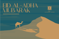 Eid Adha Camel Pinterest Cover Design
