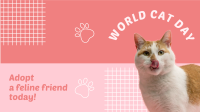 World Cat Day Adoption Facebook event cover Image Preview