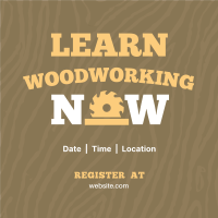 Woodworking Course Instagram Post Design