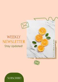 Fruity Weekly Newsletter Poster Image Preview