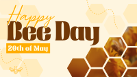 Happy Bee Day Facebook Event Cover Design
