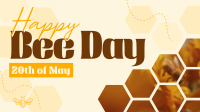 Happy Bee Day Facebook event cover Image Preview