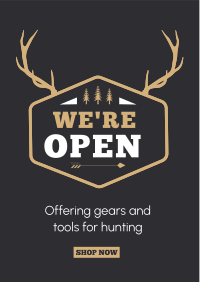 Hunting Supplies Flyer Design