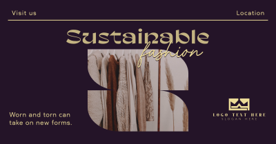 Elegant Minimalist Sustainable Fashion Facebook ad Image Preview