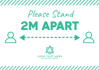 Please Stand Apart Postcard Image Preview