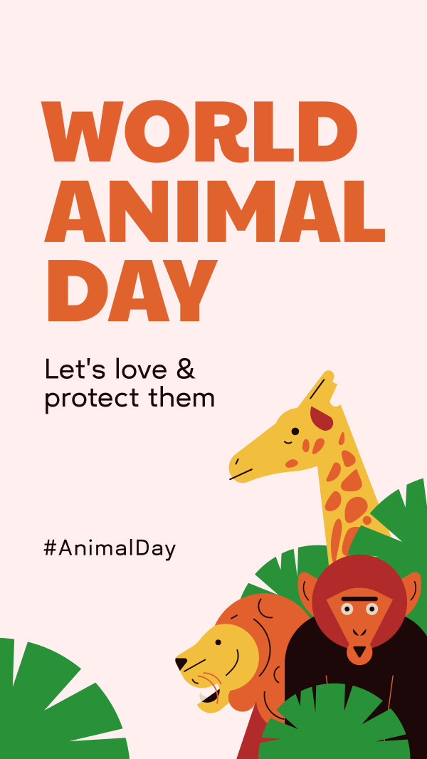 World Animal Day Instagram Story Design Image Preview