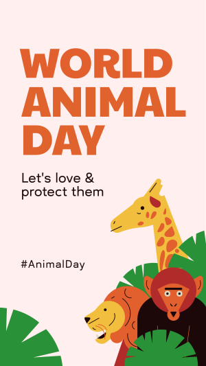 World Animal Day Instagram story Image Preview