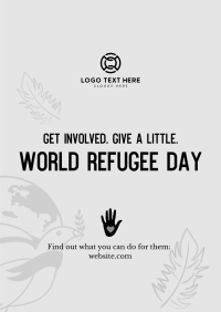 World Refugee Day Dove Poster Image Preview