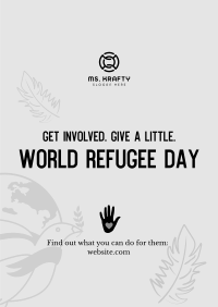 World Refugee Day Dove Poster Image Preview