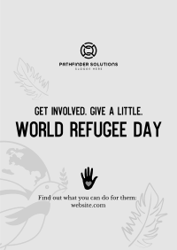 World Refugee Day Dove Poster Image Preview