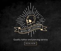 Tattoo and Piercing Facebook post Image Preview