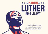 President Martin Day Postcard Design