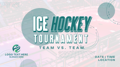 Sporty Ice Hockey Tournament Facebook event cover Image Preview