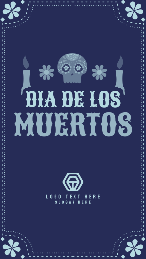 Dia De Los Muertos Facebook story Image Preview