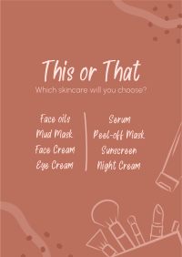 This or That Skincare Poster Image Preview