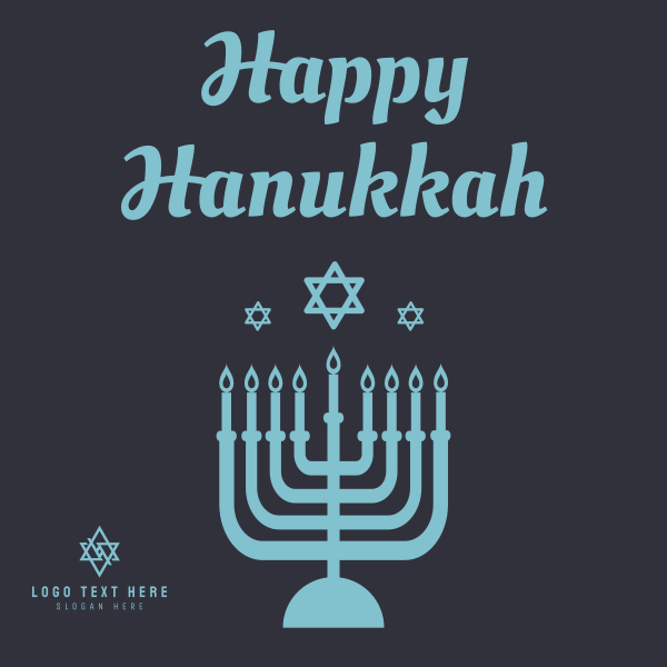 Wishing Happy Hannukah Instagram Post Design Image Preview