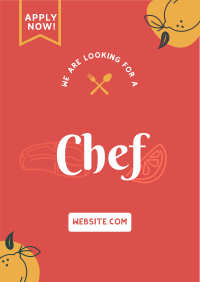 Restaurant Chef Recruitment Flyer Design