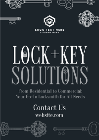 Luxury Locksmith Services Poster Design