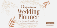 Wedding Planner Services Twitter Post Design