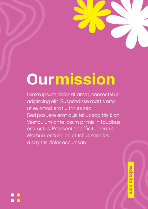 Our Mission Floral Poster
