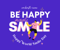 Be Happy And Smile Facebook Post Design