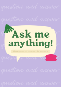 Interactive Question and Answer Flyer Design