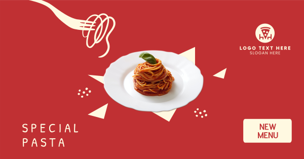 New Pasta Menu  Facebook Ad Design Image Preview