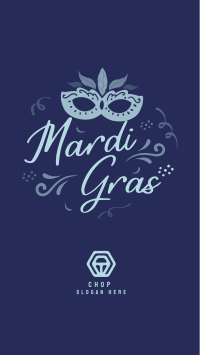 Let's Celebrate Mardi Gras Facebook Story Design