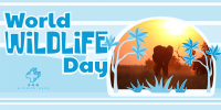 Modern World Wildlife Day Twitter Post Image Preview