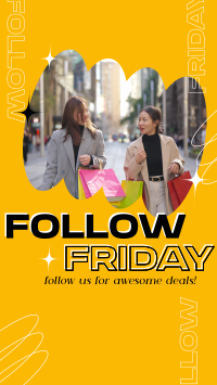 Awesome Follow Us Friday Video Image Preview