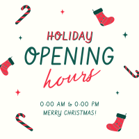 Quirky Holiday Opening Instagram Post Design