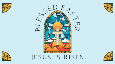 Easter Stained Glass Facebook event cover Image Preview