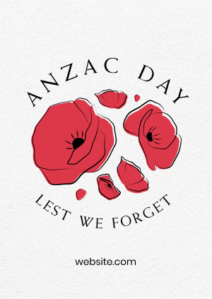 Anzac Day Minimalist Poster