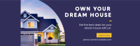 Dream House Twitter Header Design
