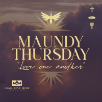 Holy Thursday Message Instagram Post Design