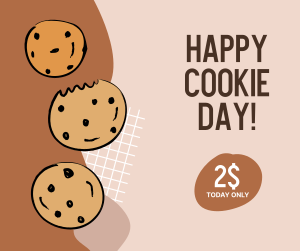 Cute Cookie Day  Facebook post