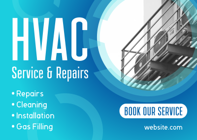 HVAC Technician Postcard Image Preview