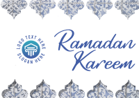 Ramadan Islamic Patterns Postcard Image Preview
