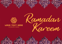 Ramadan Islamic Patterns Postcard Image Preview