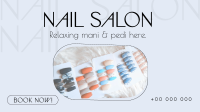 Simple Nail Salon Facebook Event Cover Design